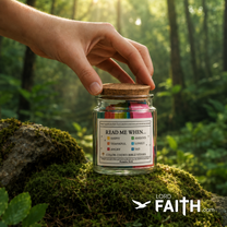 Bible Verse Jar with 90 Scripture Notes