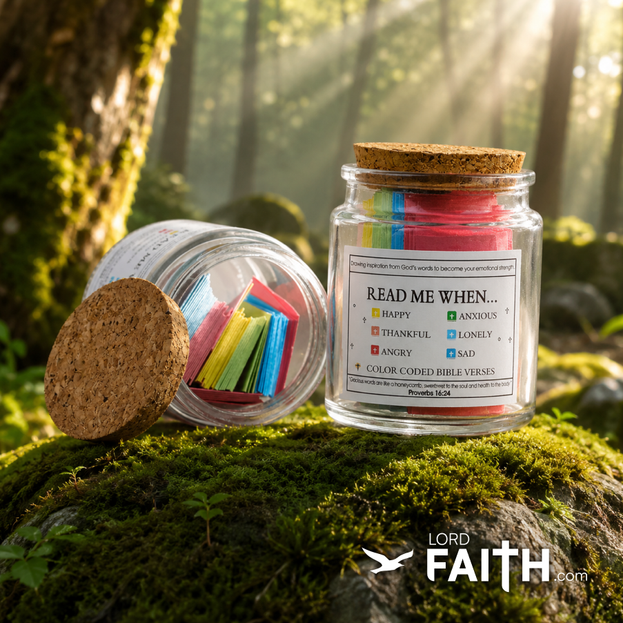 Bible Verse Jar with 90 Scripture Notes